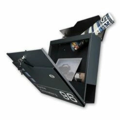 Funk Briefkasten ANTHRAZIT Grau RAL 7016 Wandbriefkasten -Türschilder aus Edelstahl Geschäft funk briefkasten anthrazit grau ral 7016 wandbriefkasten5