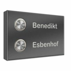Funk Edelstahl 2 Familien Aufputz Türklingel 140x90mm Premium Pluto3 10 Funk Edelstahl 2 Familien Aufputz Türklingel 140x90mm Premium Pluto3 -Türschilder aus Edelstahl Geschäft funk edelstahl 2 familien aufputz tuerklingel 140x90mm premium pluto35