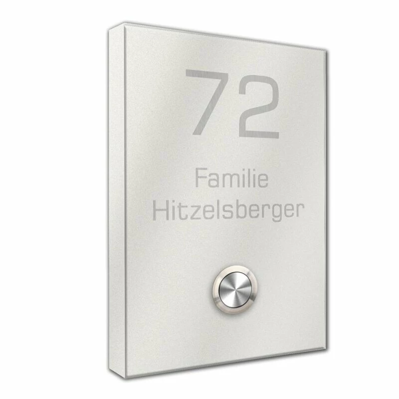 Funk Edelstahl Aufputz Türklingel 110x160mm Premium Titan2 4 Funk Edelstahl Aufputz Türklingel 110x160mm Premium Titan2 – Bild 4