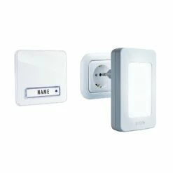 Funk-Türglocken-Set Für 1-Familien-Haus, Mit Automatischem Nachtlicht 5 Funk-Türglocken-Set Für 1-Familien-Haus, Mit Automatischem Nachtlicht -Türschilder aus Edelstahl Geschäft funk tuerglocken set fuer 1 familien haus mit automatischem nachtlicht3