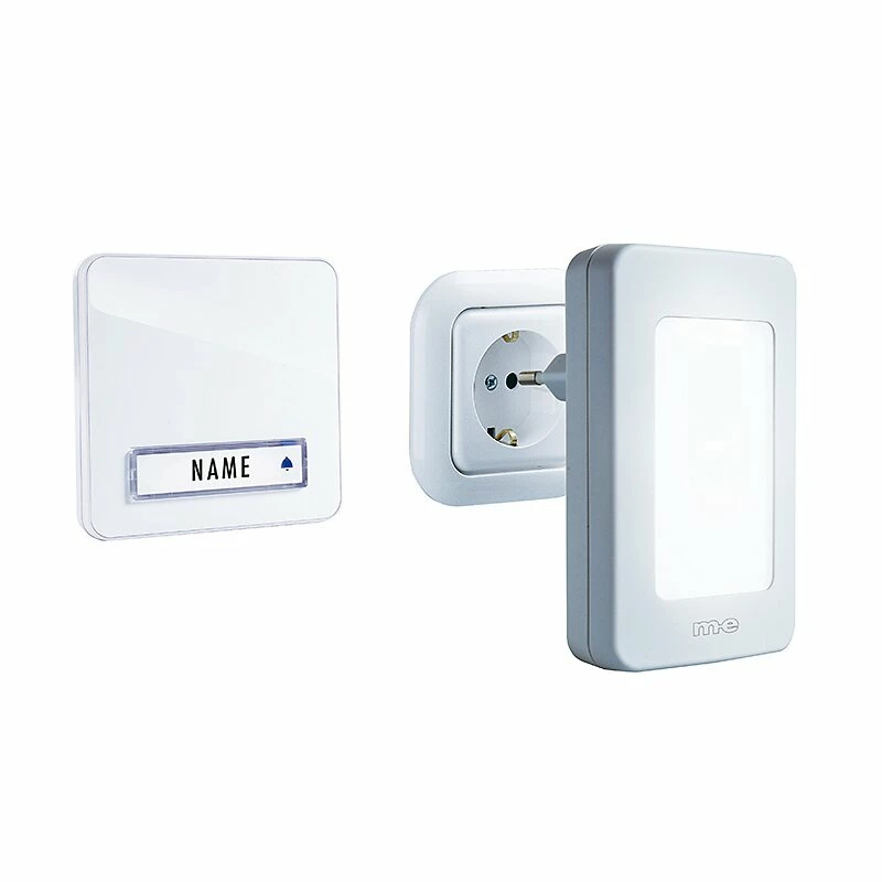 Funk-Türglocken-Set Für 1-Familien-Haus, Mit Automatischem Nachtlicht 3 Funk-Türglocken-Set Für 1-Familien-Haus, Mit Automatischem Nachtlicht – Bild 3