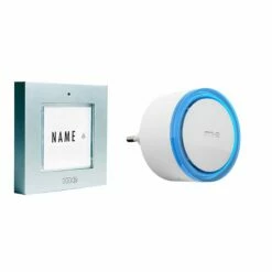 Funk-Türglockenset Für 1 Fam.-Haus, Sender In Farbe Silber