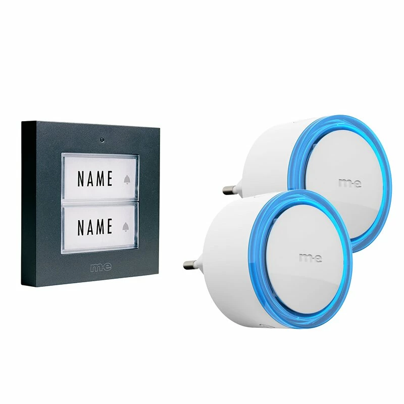 Funk-Türglockenset Für 2 Fam.-Haus, Sender In Farbe Anthrazit 1 Funk-Türglockenset Für 2 Fam.-Haus, Sender In Farbe Anthrazit