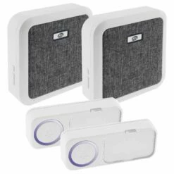 Funk Türklingel Bis 150 M 52 Melodien 2 Taster 2 Steckdosen Empfänger