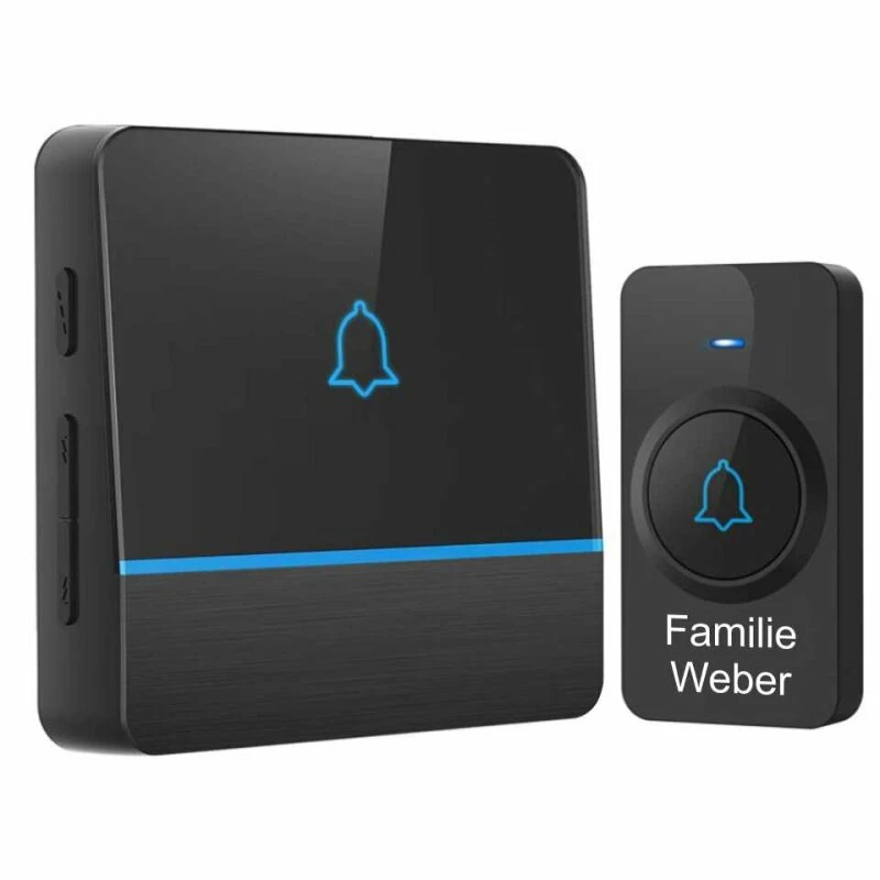 Funk Türklingel Set SUPRA 600 M Reichweite & GRAVUR 1 Funk Türklingel Set SUPRA 600 M Reichweite & GRAVUR