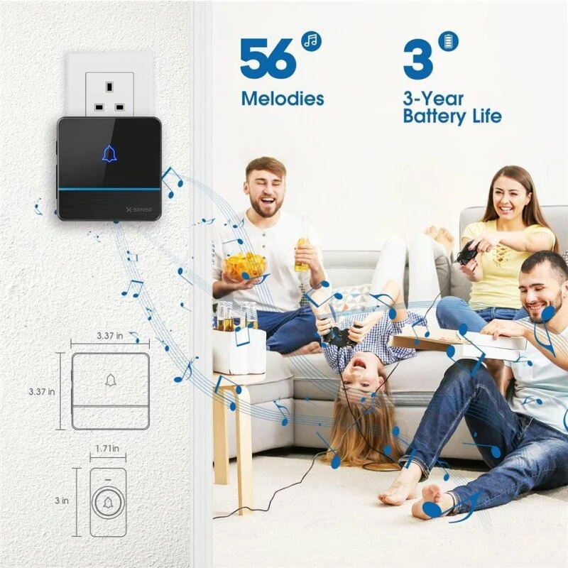 Funk Türklingel Set SUPRA 600 M Reichweite & GRAVUR 6 Funk Türklingel Set SUPRA 600 M Reichweite & GRAVUR – Bild 6