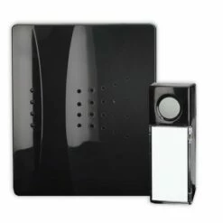 Funkgong Set HX Piano Mit EIN/AUS Schalter Schwarz -Türschilder aus Edelstahl Geschäft funkgong set hx piano mit ein aus schalter schwarz3