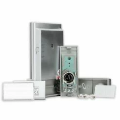 Funkgong-Set HX Speaker 200 M Silber Chrom Lautsprecheroptik -Türschilder aus Edelstahl Geschäft funkgong set hx speaker 200 m silber chrom lautsprecheroptik2