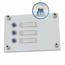 FUNK Türklingel Für 3 Familienhaus Aufputz aus Acrylglas 210x150mm Premium -Türschilder aus Edelstahl Geschäft funkklingel 3 familien aus acrylglas 210x150mm mit beschriftungsfeld5