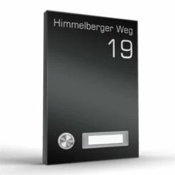 Funkklingel Aufputz 1 Familien Mit Beschriftungsfeld 140x200mm Premium -Türschilder aus Edelstahl Geschäft funkklingel aufputz 1 familien mit beschriftungsfeld 140x200mm premium3