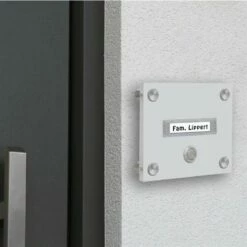 Funkklingel Aus Acrylglas 150x120mm Mit Beschriftungsfeld Uranus