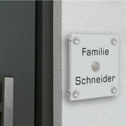 Funkklingel Aus Acrylglas 150x150mm Designklingel Jupiter