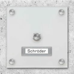 Funkklingel Aus Acrylglas 150x150mm Mit Beschriftungsfeld Jupiter -Türschilder aus Edelstahl Geschäft funkklingel aus acrylglas 150x150mm mit beschriftungsfeld jupiter2