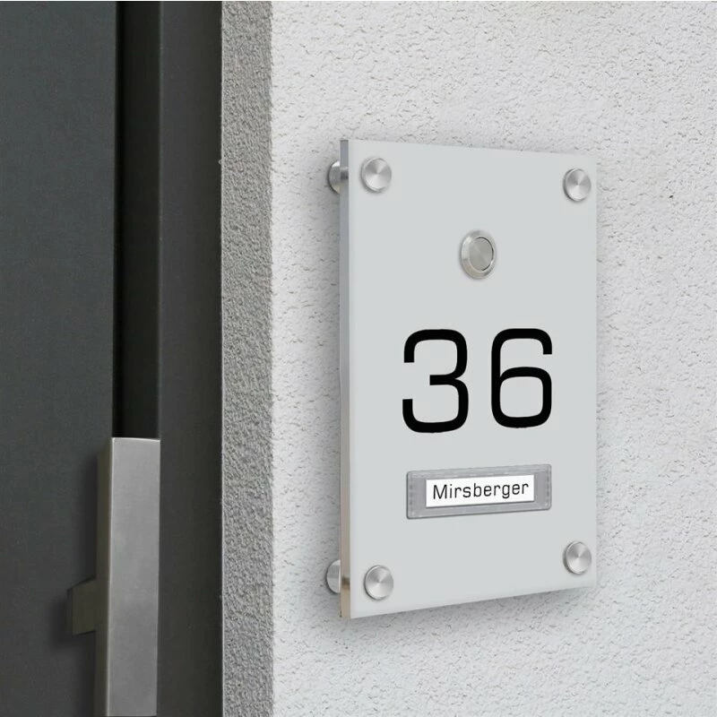 Funkklingel Aus Acrylglas 150x210mm Mit Namensschild Neptun 1 Funkklingel Aus Acrylglas 150x210mm Mit Namensschild Neptun