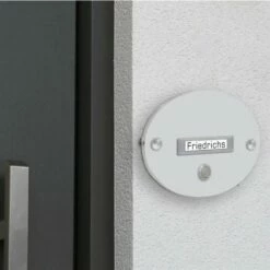 Funkklingel Aus Acrylglas 200x140mm Mit Beschriftungsfeld Merkur