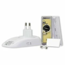 Funkklingel Funkgong-Set HX Brilliant Mit Optischem Rufsignal Steckdose -Türschilder aus Edelstahl Geschäft funkklingel funkgong set hx brilliant mit optischem rufsignal steckdose3