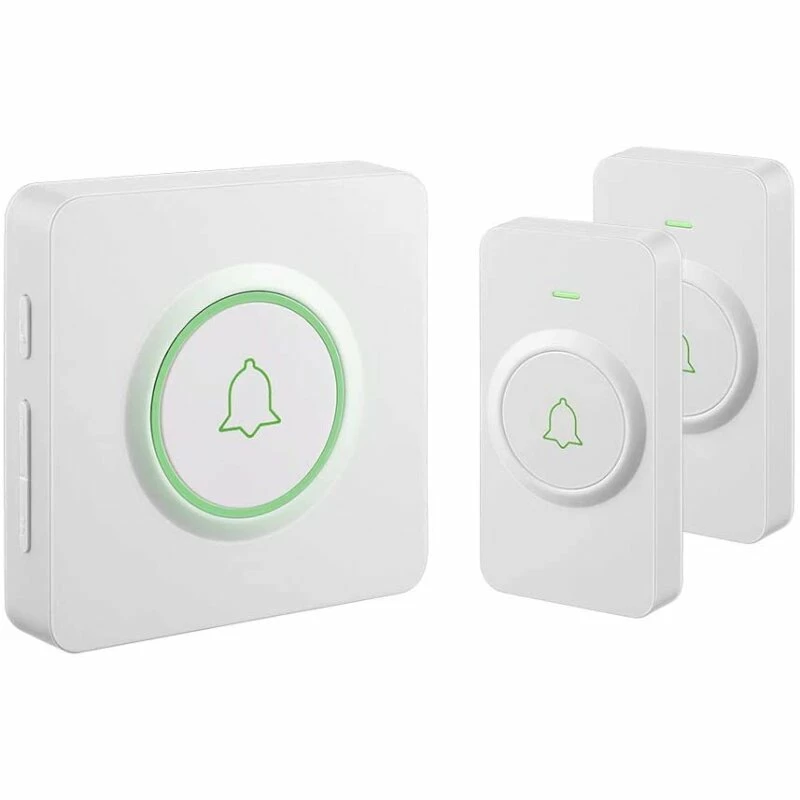 Funkklingel Set Mit 2 Sendern 52 Melodien Weiß 400m Reichweite 1 Funkklingel Set Mit 2 Sendern 52 Melodien Weiß 400m Reichweite
