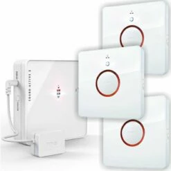 Geräusch-aktiver Funk-Sender Klingelsignal Weiterleitung Funksignalweiterleitung Weiß