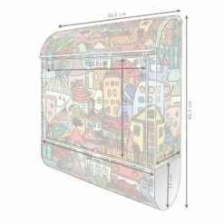 Großer Briefkasten Mailbox Wandbriefkasten Briefkasten Funky Town -Türschilder aus Edelstahl Geschäft grosser briefkasten mailbox wandbriefkasten briefkasten funky town7