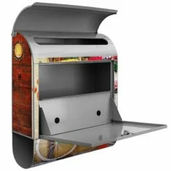 Großer Briefkasten Mailbox Wandbriefkasten Grünes Fahrrad -Türschilder aus Edelstahl Geschäft grosser briefkasten mailbox wandbriefkasten gruenes fahrrad4