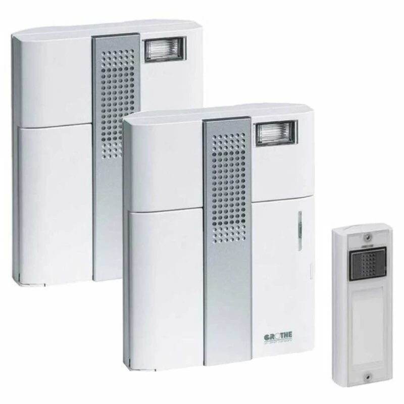 Grothe Funkgong 2er Set MISTRAL 300 Mit 13 Melodien & Blitzlicht 1 Grothe Funkgong 2er Set MISTRAL 300 Mit 13 Melodien & Blitzlicht