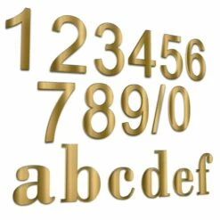 Hausnummern Aus Massivem Messing 170mm Höhe Arial