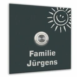 Türklingel Edelstahl In Versch. Größen Anthrazit RAL 7016