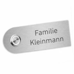 Haustürklingel 120x40mm Mit Halbrunder Ecke