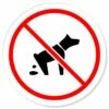 Kein Hundekot Verbotsschild Rundschild