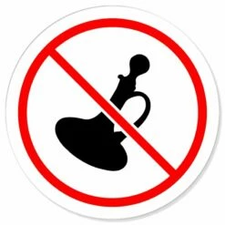 Keine Blasinstrumente Verbotsschild Rundschild