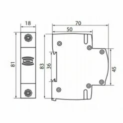 Klingel 8V Für 35mm DIN Hutschiene 78 DB IP20 -Türschilder aus Edelstahl Geschäft klingel 8v fuer 35mm din hutschiene 78 db ip209