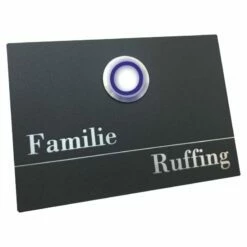 Klingelplatte 100x70mm Anthrazit Pulverbeschichtet RAL 7016