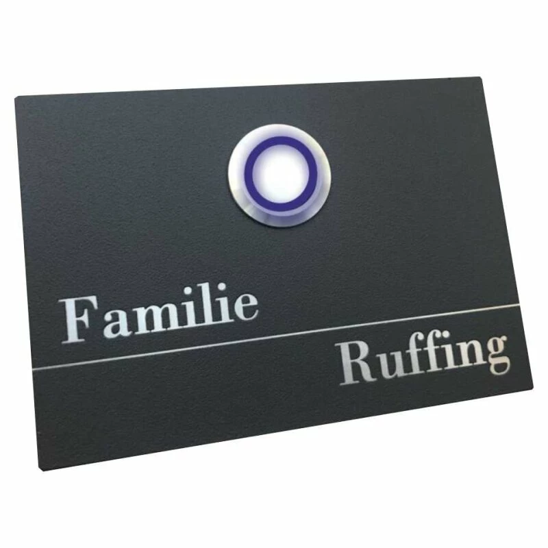 Klingelplatte 100x70mm Anthrazit Pulverbeschichtet RAL 7016 1 Klingelplatte 100x70mm Anthrazit Pulverbeschichtet RAL 7016