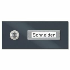 Klingelplatte 145x60mm Mit Wechselbarem Namensschild -Türschilder aus Edelstahl Geschäft klingelplatte 145x60mm mit wechselbarem namensschild3