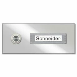 Klingelplatte 145x60mm Mit Wechselbarem Namensschild -Türschilder aus Edelstahl Geschäft klingelplatte 145x60mm mit wechselbarem namensschild5