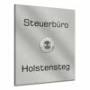 Klingelplatte 90x110mm Edelstahl