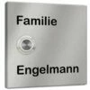 Klingelplatte Edelstahl 100x100 Premium Qualität