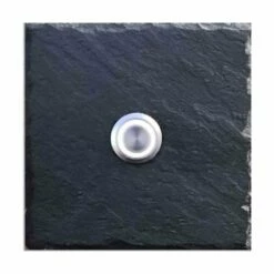 Klingelschild Schiefer 100x100mm Blanko