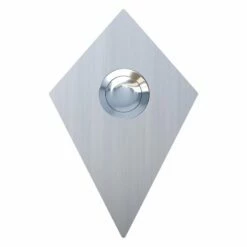 Klingeltaster Klingelplatte Diamant Edelstahl Geschliffen