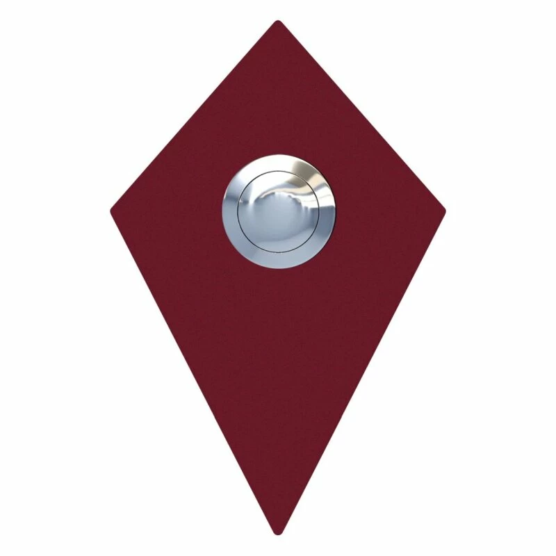 Klingeltaster Klingelplatte Diamant Rot RAL 3004 1 Klingeltaster Klingelplatte Diamant Rot RAL 3004