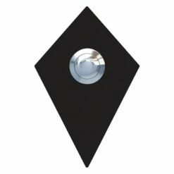 Klingeltaster Klingelplatte Diamant Schwarz RAL 9005