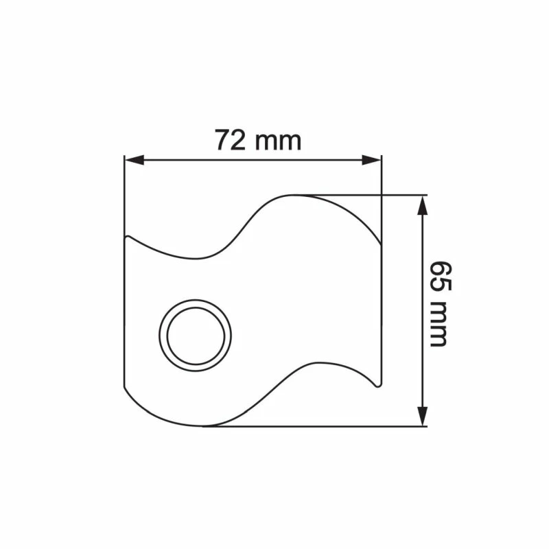 Klingeltaster Klingelplatte Fahne Weiß RAL 9016 2 Klingeltaster Klingelplatte Fahne Weiß RAL 9016 – Bild 2