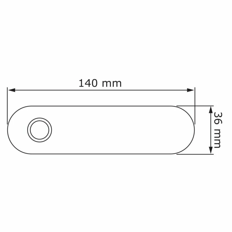 Klingeltaster Klingelplatte Long Rot RAL 3004 2 Klingeltaster Klingelplatte Long Rot RAL 3004 – Bild 2