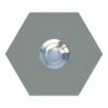 Klingeltaster Klingelplatte Sechseck Grau Metallic RAL 9007