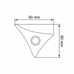 Klingeltaster Klingelplatte Segel Rost RAL 8001 -Türschilder aus Edelstahl Geschäft klingeltaster klingelplatte segel rost ral 80012