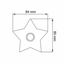 Klingeltaster Klingelplatte Stern Edelstahl Geschliffen -Türschilder aus Edelstahl Geschäft klingeltaster klingelplatte stern edelstahl geschliffen2