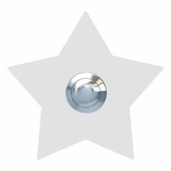 Klingeltaster Klingelplatte Stern Weiß RAL 9016