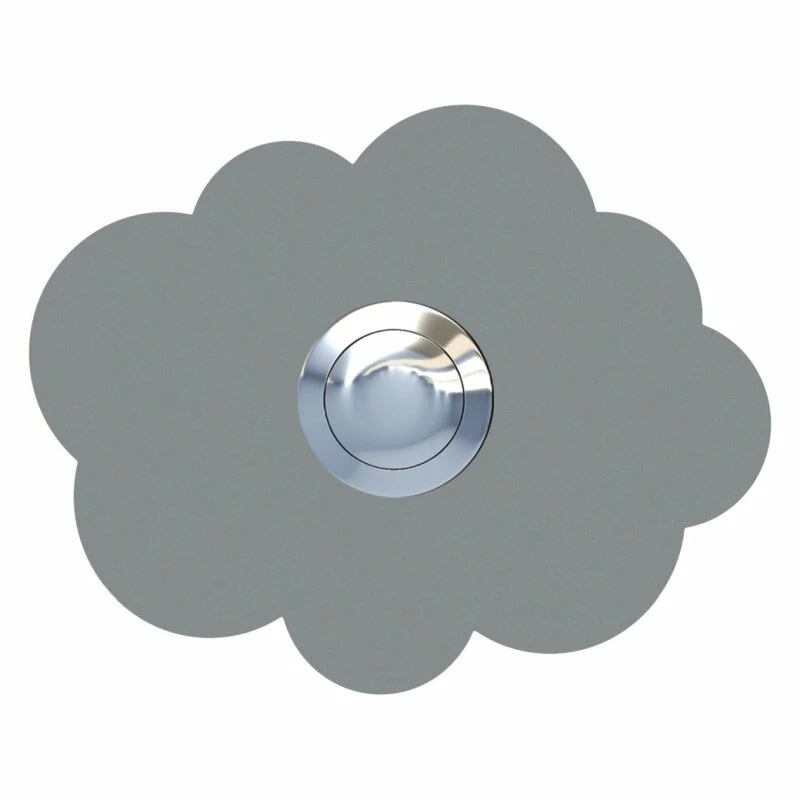 Klingeltaster Klingelplatte Wolke Grau Metallic RAL 9007 1 Klingeltaster Klingelplatte Wolke Grau Metallic RAL 9007