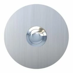 Klingeltaster Kreis Edelstahl Geschliffen