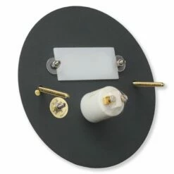 Klingeltaster Messing Anthrazit Ø 12 Cm -Türschilder aus Edelstahl Geschäft klingeltaster messing anthrazit o 12 cm3